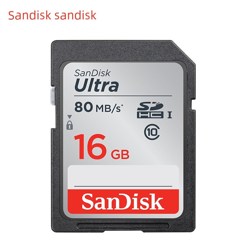 ssd m.2 sdcard SanDisk SanDisk SD Card 16G การ์ดหน่วยความจํา Class10 การ์ดกล้องความเร็วสูง 16G 80M/S