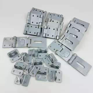 【ข้อเสนอ ที่ดี ที่สุด】ยกกล่อง12อัน บานพับสายยู 3ตอน ชุบบรอนซ์ บานพับสายยู สายยูคล้องกุญแจ