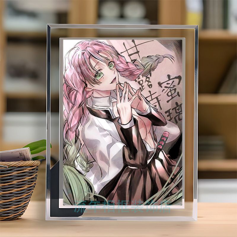 Demon Slayer Love คอลัมน์ Ganlu Temple Honey Glass สินค้าแก้วคริสตัลกรอบรูปตาราง Photo ของขวัญเพื่อน
