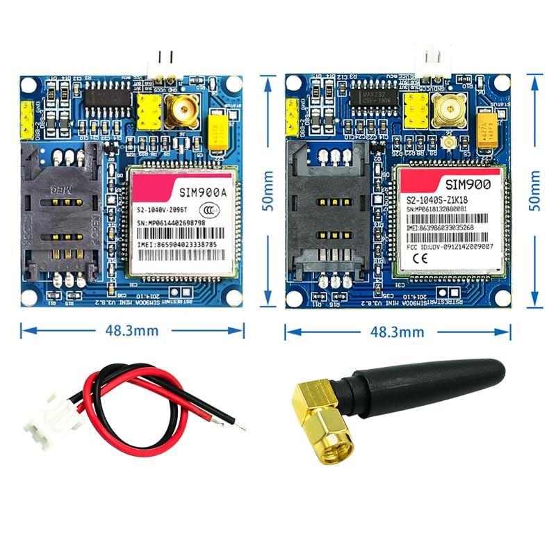 SIM900A SIM900 MINI V4.0 โมดูลส่งข้อมูลไร้สาย GSM GPRS ชุดบอร์ดพร้อมเสาอากาศ C