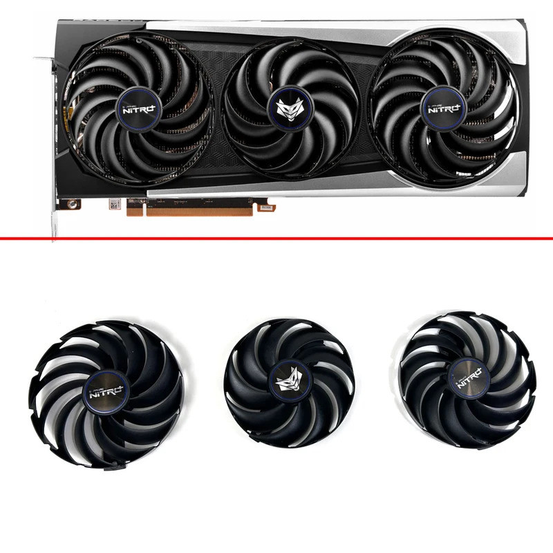 ใหม่พัดลมระบายความร้อน 95 มม.85 มม.FDC10U12D9-C FDC10H12D9-C สําหรับ Sapphire NITRO + AMD Radeon RX 