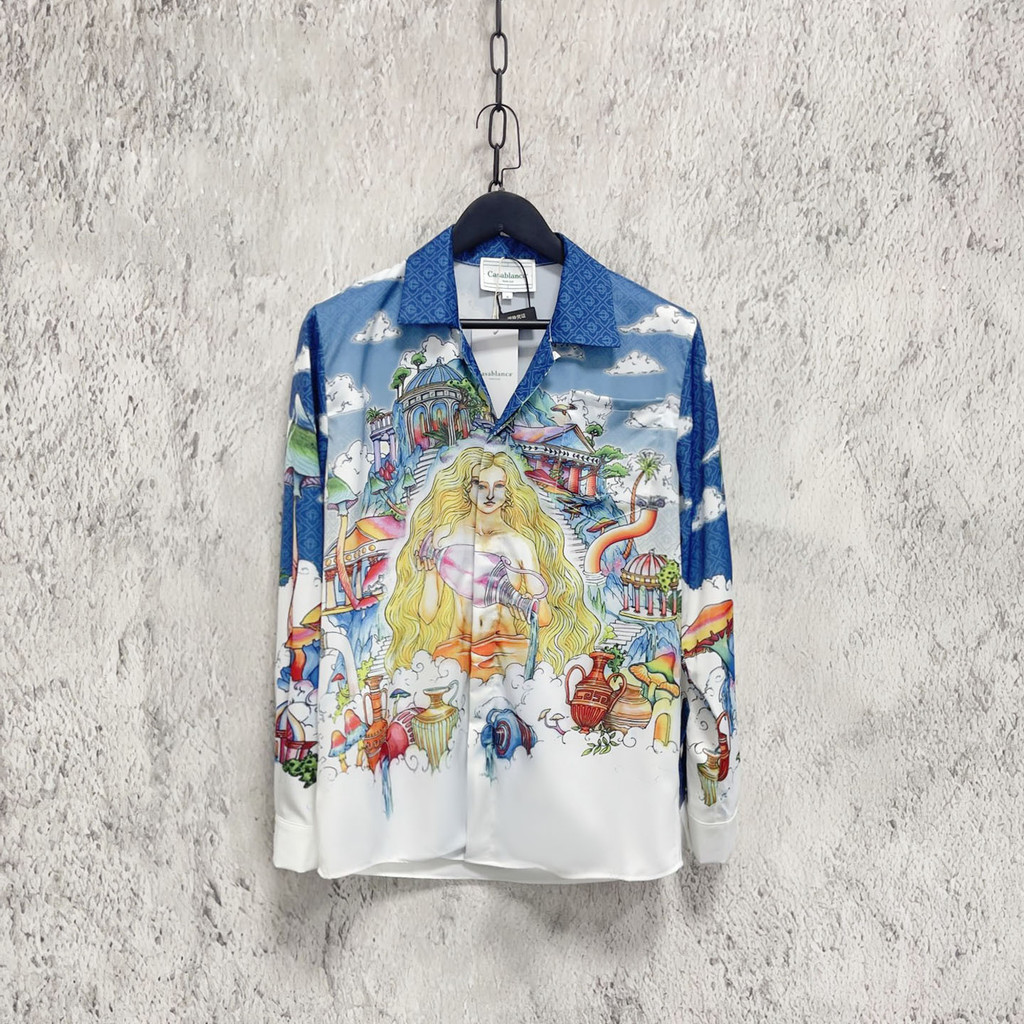 TONF CASABLANCA Mermaid Hawaiian-style vacation couple's Hawaiian shirt