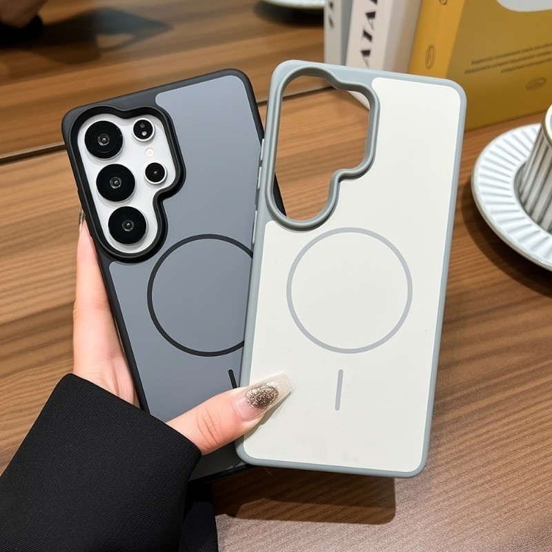 เคสแม่เหล็กซิลิโคน Magnetic Case For Samsung A06 A07 A26 A36 A37 A56 A57 S23Ultra S25Ultra S26Ultra เคสกันกระแทก