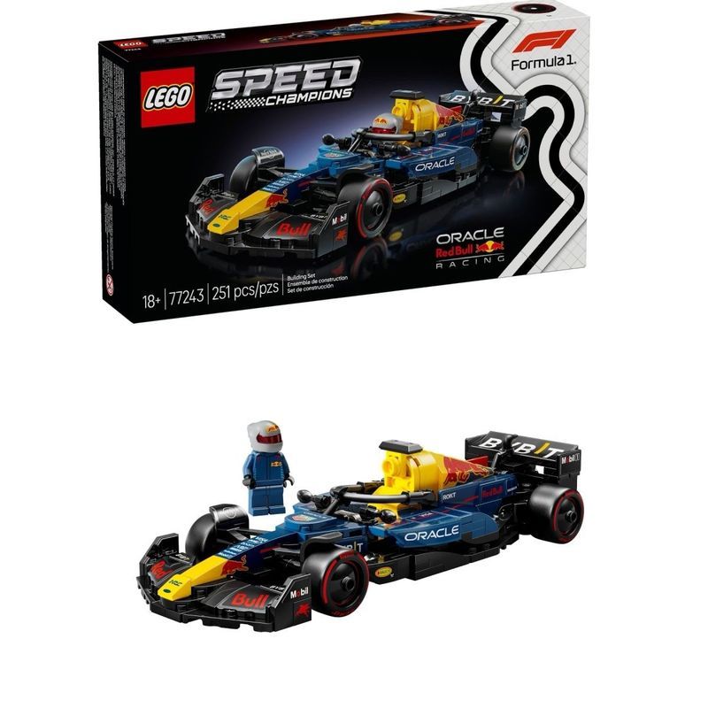 77243 Red Bull RB20F1 รถแข่งบล็อกตัวต่อของเล่นของขวัญประกอบ