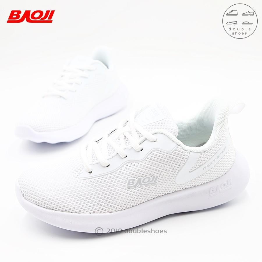 BAOJI รองเท้าวิ่ง รองเท้าผ้าใบหญิง รุ่น BJW652 (สีดำล้วน ขาว กรม ดำขาว ม่วง) ไซส์ 37-41