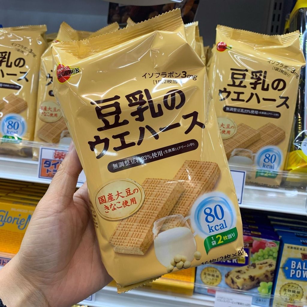 ขนมญี่ปุ่น โปโล ฝัน รสนมถั่วเหลืองเวเฟอร์บิสกิตเด็กบิสกิตสํานักงานขนมขบเคี้ยวสบายๆแพคเกจขนาดเล็กอาหารเช้า