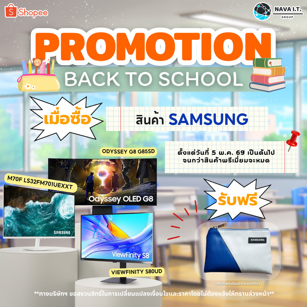 (มีส่งด่วน)SAMSUNG VIEWFINITY S8 S80UD 32" IPS 4K 60Hz USB-C LS32D800UBEXXT รับประกัน 3 ปี