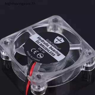 HETH 4010 DC 5v 12v 24v พัดลมระบายความร้อน LED Iight Emitting แบริ่งไฮดรอลิก 2pin HETH