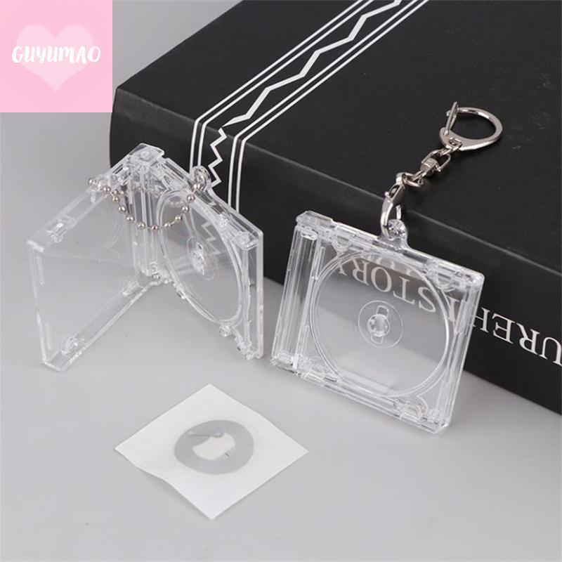 [guyumao] Mini NFC Functional CD Disc Case Key Chain Peripheralmemative Album Key Holder สําหรับ DIY
