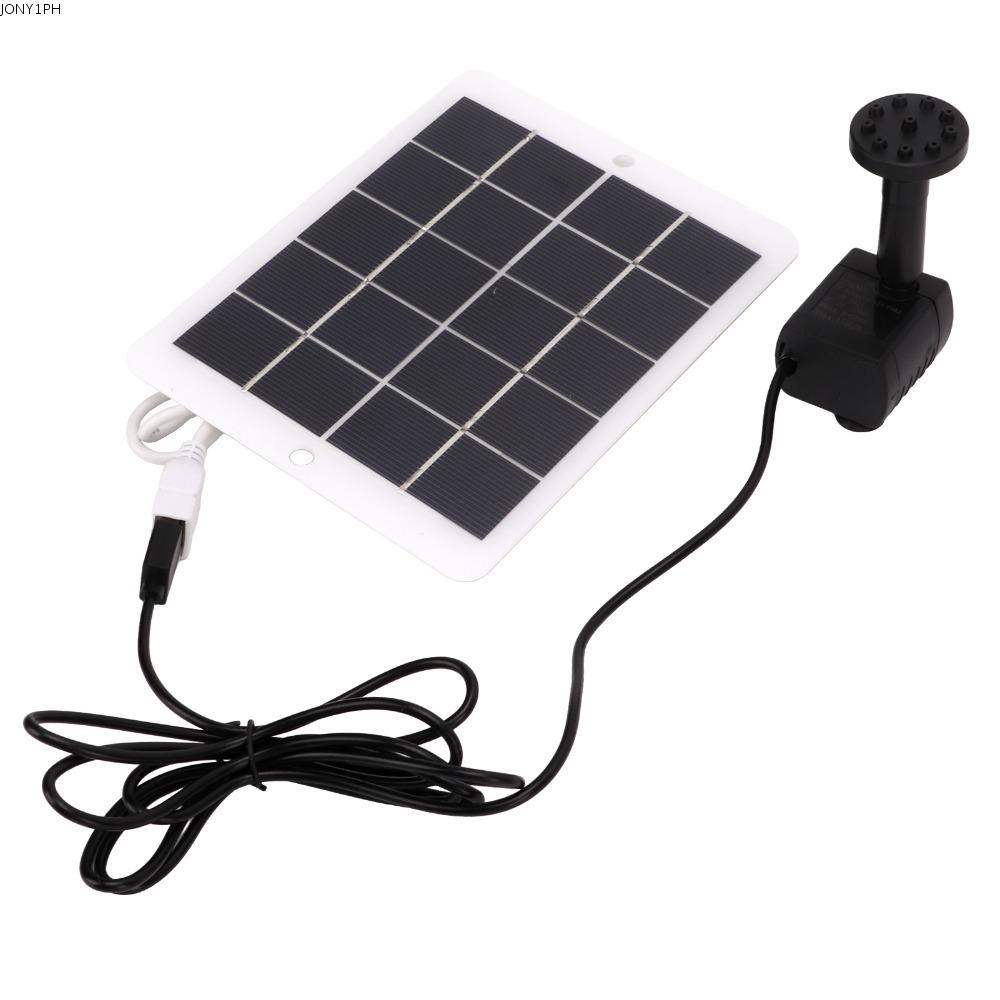 JONY1RN ปั๊มน้ํา, ปั๊มน้ําพุน้ํา 3W 5V ประสิทธิภาพสูง, พอร์ต USB ทนทาน 6 หัวสเปรย์ 120L/H ปั๊มน้ําพุ