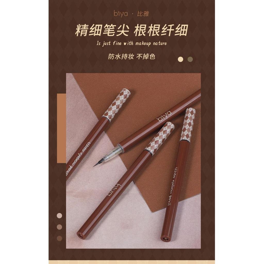 ดินสอเขียนคิ้วน้ํากันน้ํา Sweatproof ติดทนนาน Non-Fading Natural Wild Eyebrow Liquid Ultra-Fine ดินส