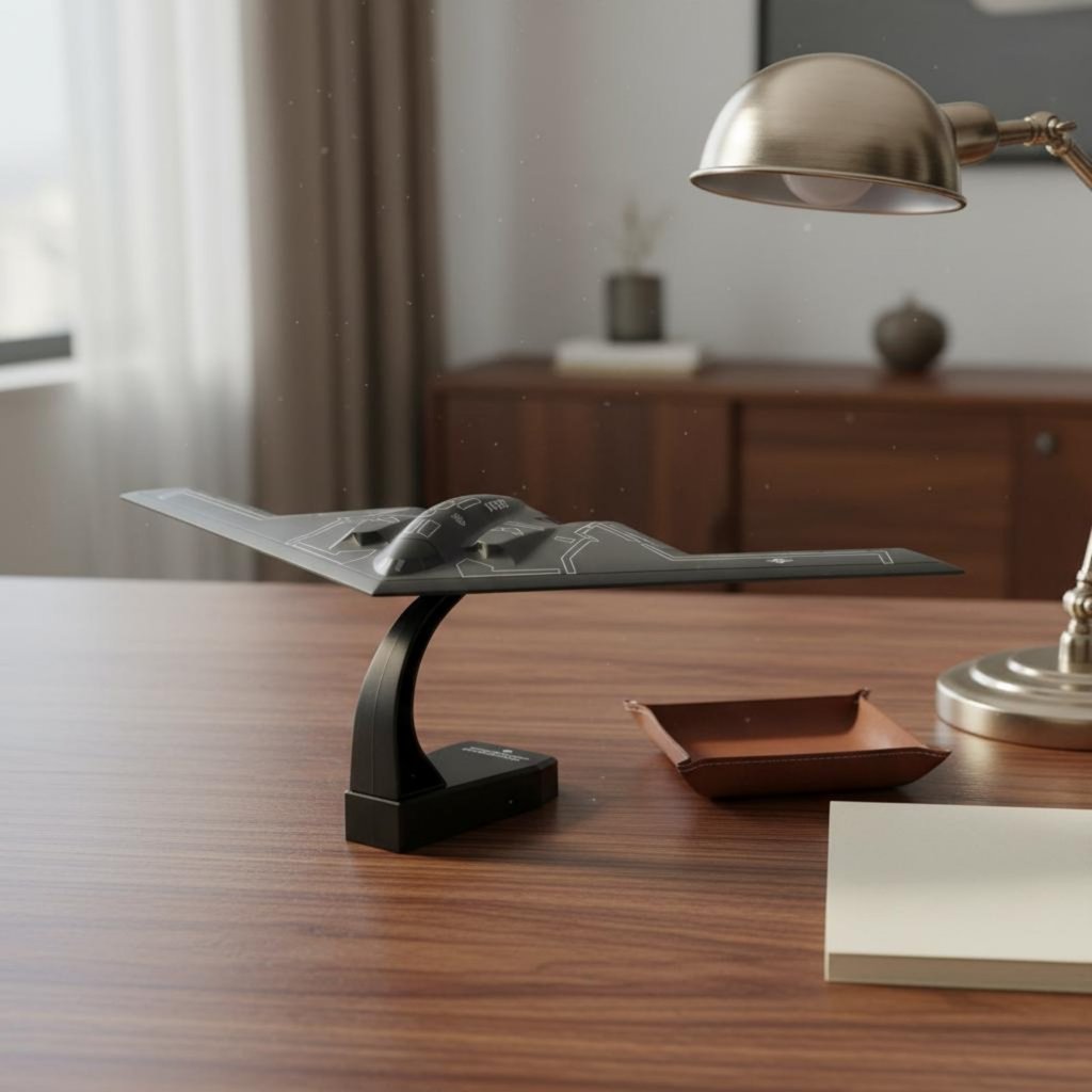 รายละเอียดสูง B-2 Stealth Aircraft Model Collectible B-2 Phantom Aircraft Model for Collectors, Desk