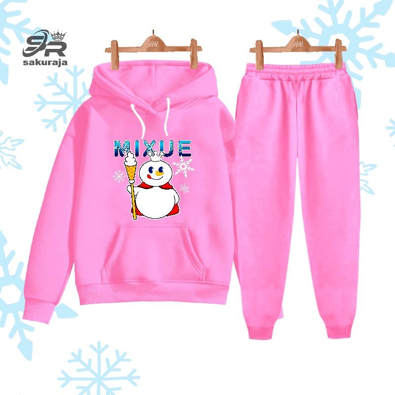 Mixue Ice Cream/Age ชุดเสื้อฮู้ดเด็ก 6-16 ปี