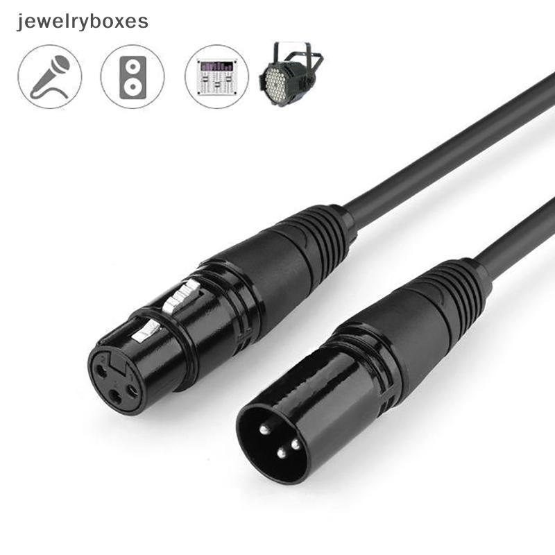 [jewelryboxes] DMX 3-PIN DMX512 ชายกับหญิงสาย LED PAR ไฟเวที DMX สัญญาณ Dj อุปกรณ์ DMX512 สายสัญญาณ 