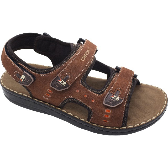 Adjustable heel strap men strap shoes have durable light weight soft soles sandals model wear strap 