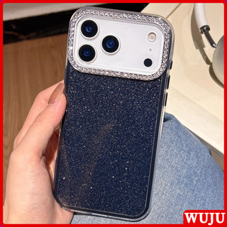 WUJU Glittering Rhinestone กล้องกรอบกรณีเข้ากันได้สําหรับ IPhone 17 16 15 14 13 12 11 Pro Max ที่มีการออกแบบป้องกันรอยขีดข่วนและกันฝุ่น