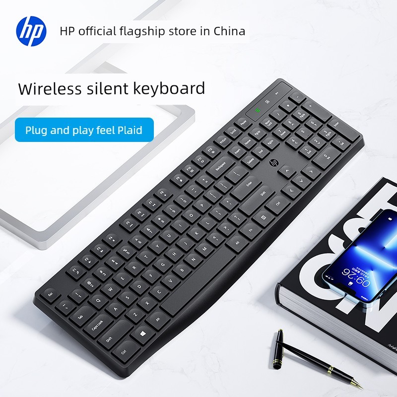 คีบอดไร้สาย แป้นพิมพ์และเมาส์ไร้สาย HP HP HP Mouse Girls Desktop Computer คีย์บอร์ดไร้สาย