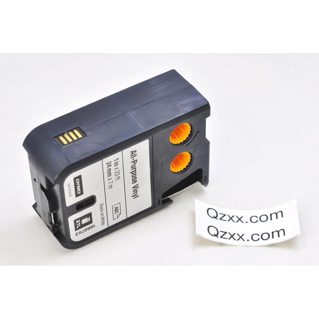 Dymo XTL เครื่องพิมพ์ฉลากไวนิลพื้นหลังสีขาวตัวอักษรสีดํา XTL 300 XTL 500 รุ่น