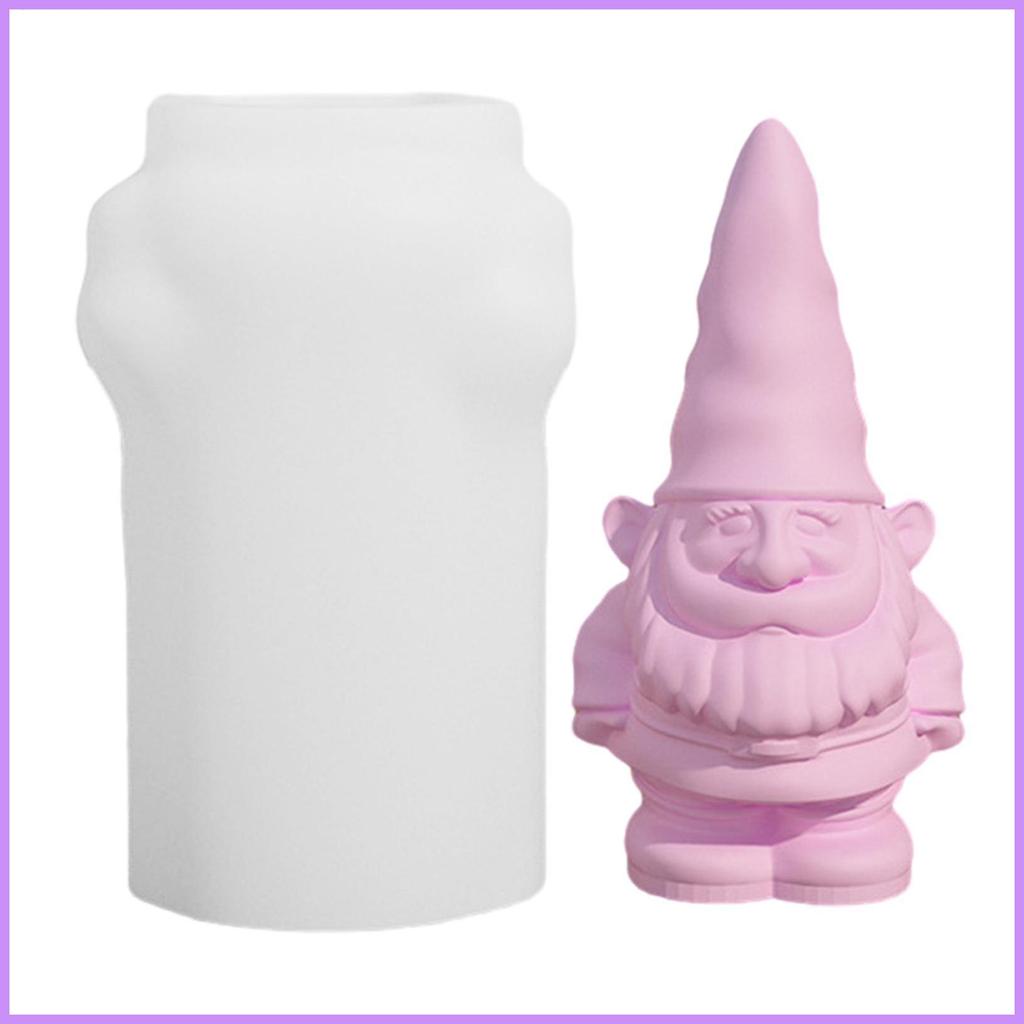 ซิลิโคน Gnome แม่พิมพ์ 3D Gnome ตกแต่งคริสต์มาส DIY คริสต์มาส Dwarf แม่พิมพ์ตกแต่งบ้านวันหยุด Gnome 