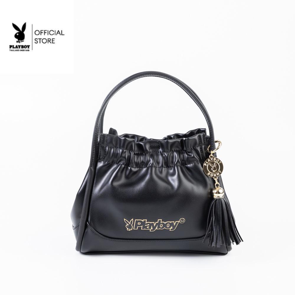 PLAYBOY รุ่น Zeens Ruched Tassel Handbag กระเป๋าสะพายข้าง รหัส ST-B262PB654 ดีไซน์ทรงถือ มี 2 สี