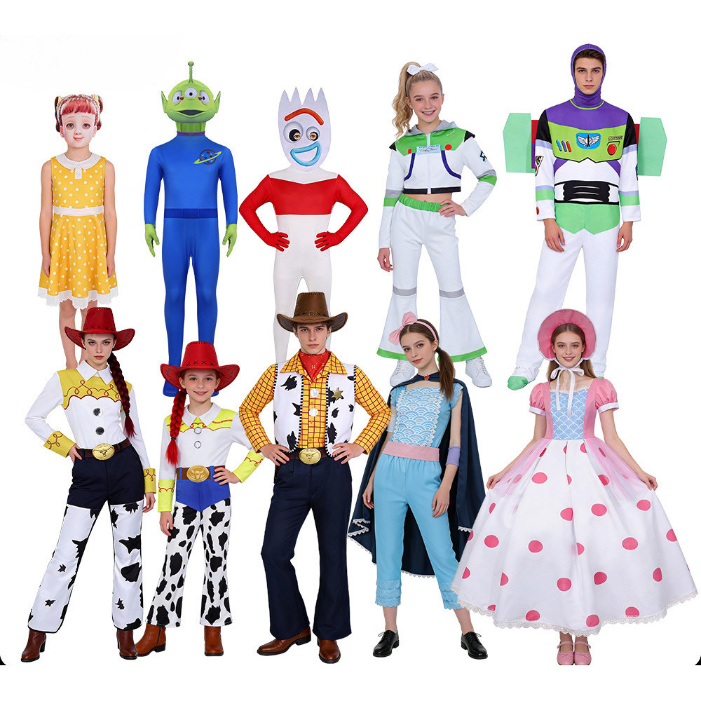 [คลังสินค้าพร้อม] cos เครื่องแต่งกาย Tris คอสเพลย์ Shepherdess ชุดเวทีฮาโลวีน Toy Story WJG