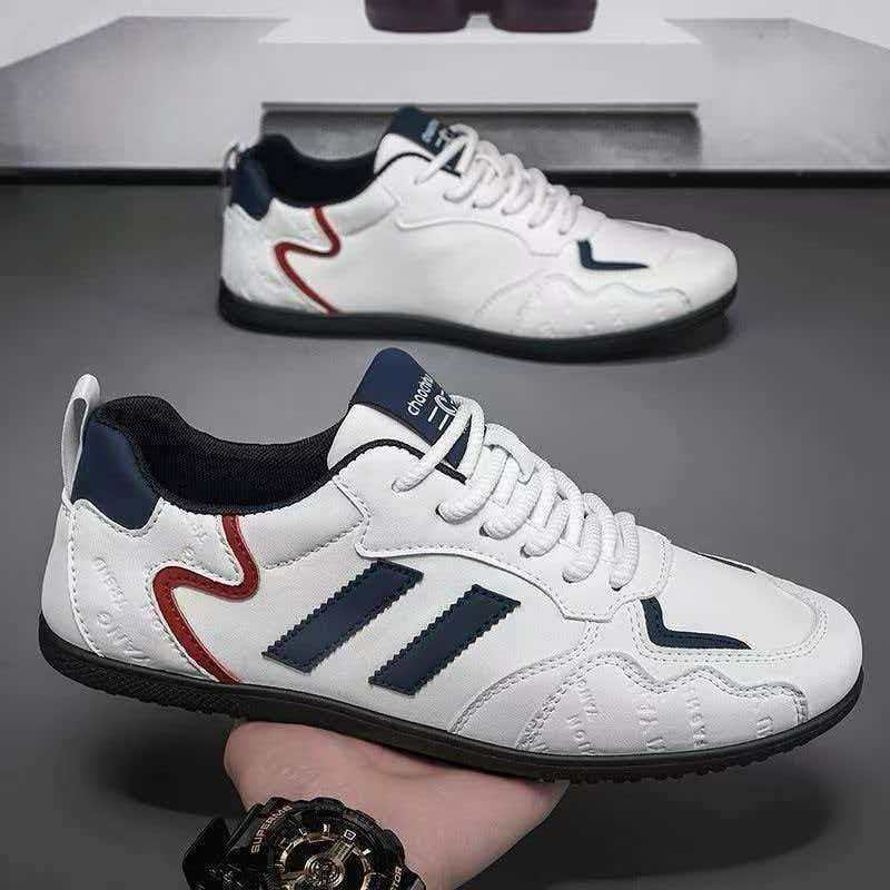 [Retro Trend] รองเท้าลําลองหนังกลับสําหรับผู้ชาย-พื้นรองเท้านุ่มสบายกลางแฟชั่นสีจับคู่รองเท้าผู้ชายทุกคู่