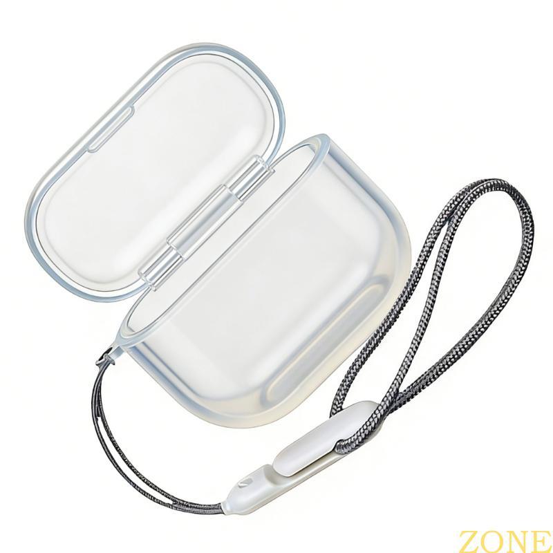 ZONG TPU เคสป้องกันแบบใสสําหรับ FreeClip 2 เอียร์บัดพร้อมการออกแบบกันกระแทกเชือกเส้นเล็ก