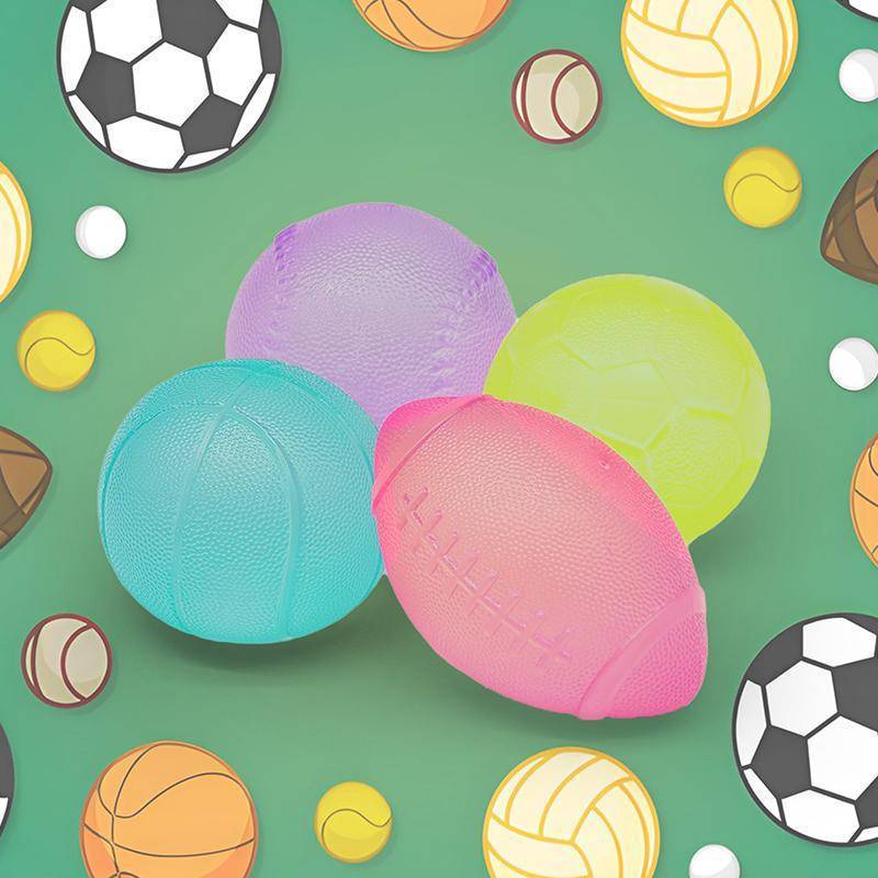 FG Sport Theme Maltose Squeeze ของเล่น Squishy ฟุตบอลบาสเกตบอลรักบี้ Ball สําหรับความวิตกกังวลความเครียดบรรเทา Home Classroom HS