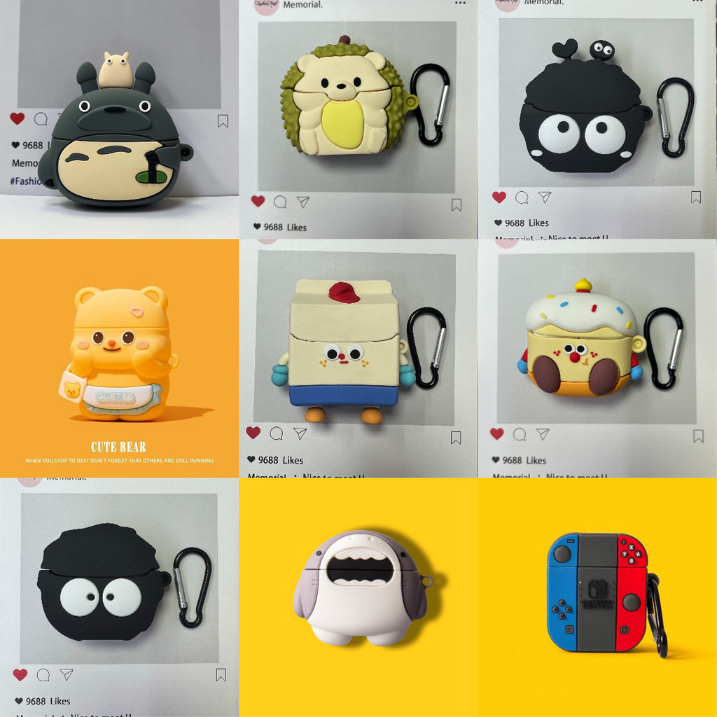เหมาะสําหรับ Redmi Buds 8 Active เคส Case Headphone Case เม่นการ์ตูนสร้างสรรค์ @ รูปแบบกล่องนม