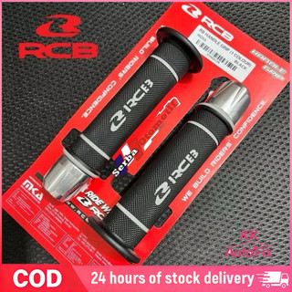 【COD】RCB ORIGINAL HANDGRIP HG55 + PCX CHROME JUMBO UNIVERSAL HANDLEBAR TRACK FOR ALL MOTORCYCLES