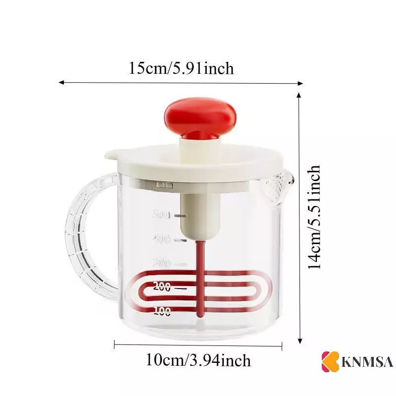 KNMSA Egg Churn Manual Press Cream Whipper thumbnail 10