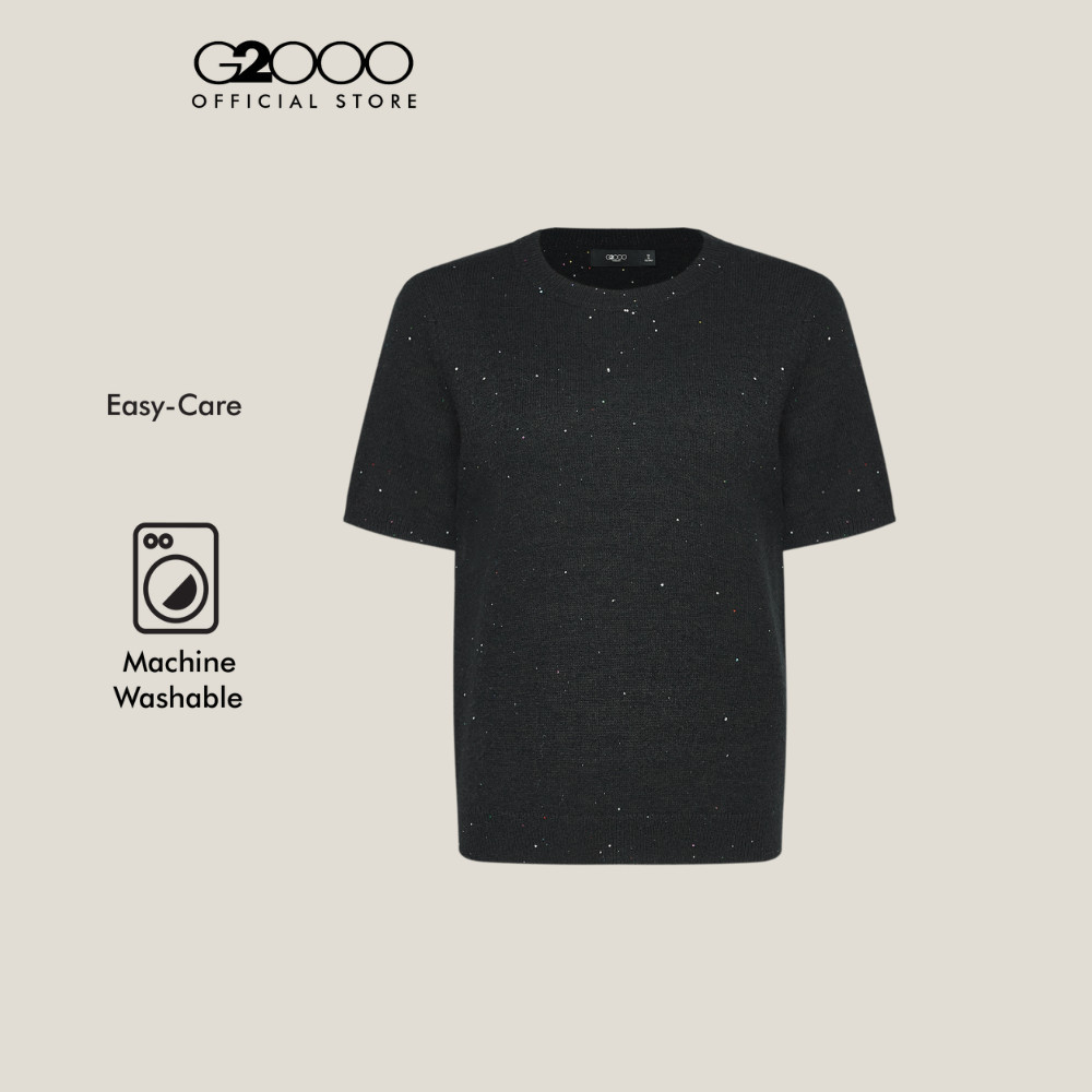 G2000 เสื้อสเวตเตอร์สำหรับผู้หญิง Regular Fit ทรง Regular Fit รุ่น 5627800199 สีดำ