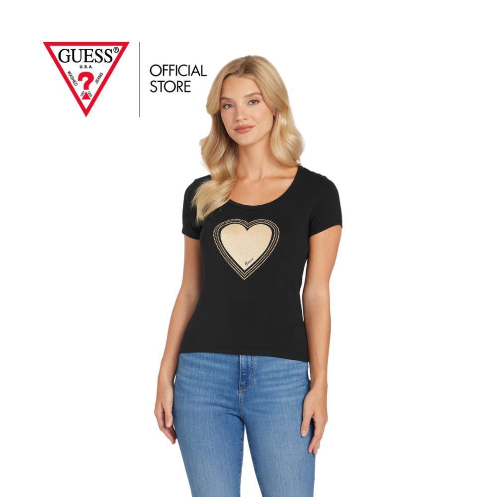 GUESS WOMEN เสื้อยืด รุ่น QBBI54K9TJ1  สีดำ