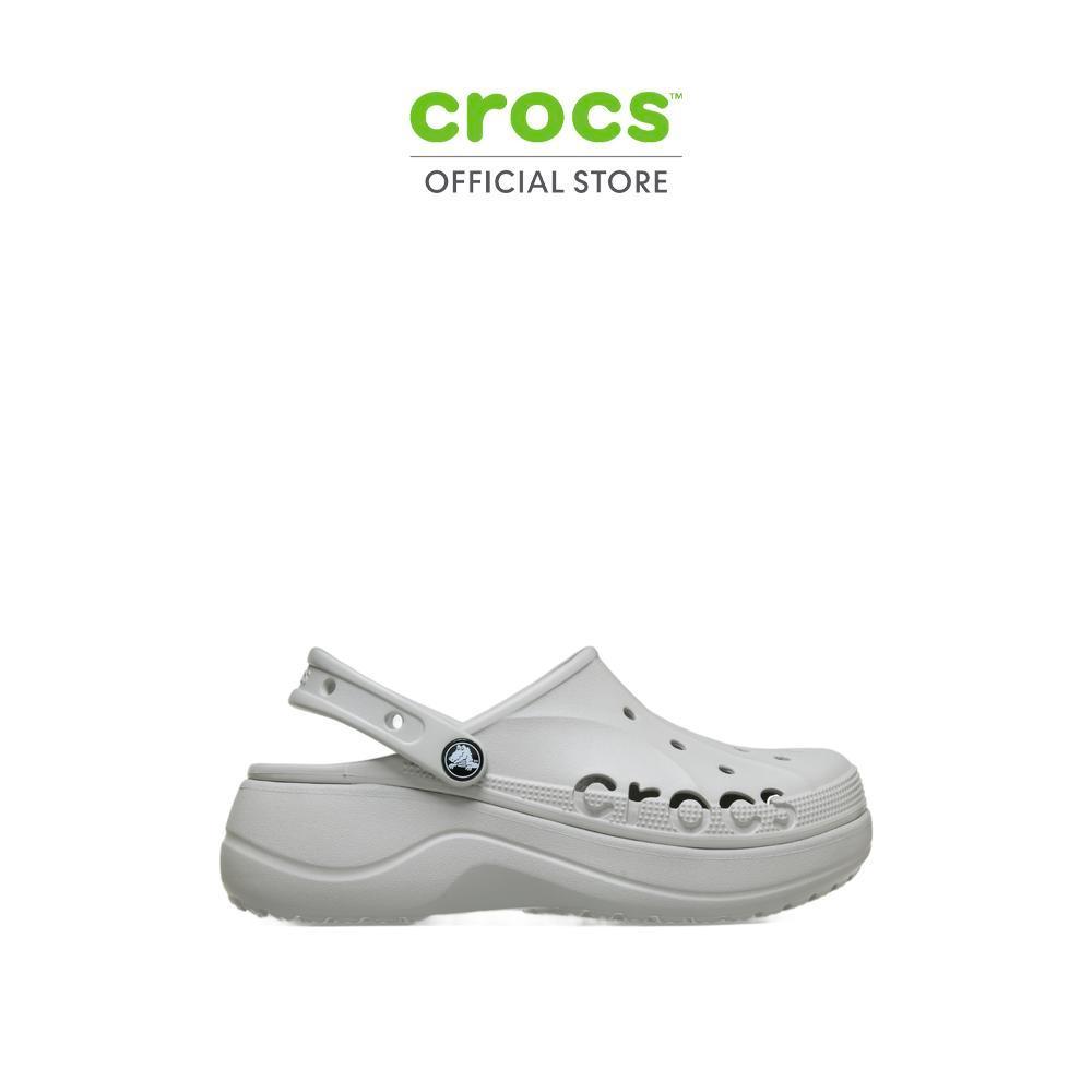 CROCS รองเท้าลำลองผู้หญิง BAYA PLATFORM CLOG รุ่น 208186-101 - PEARL WHITE
