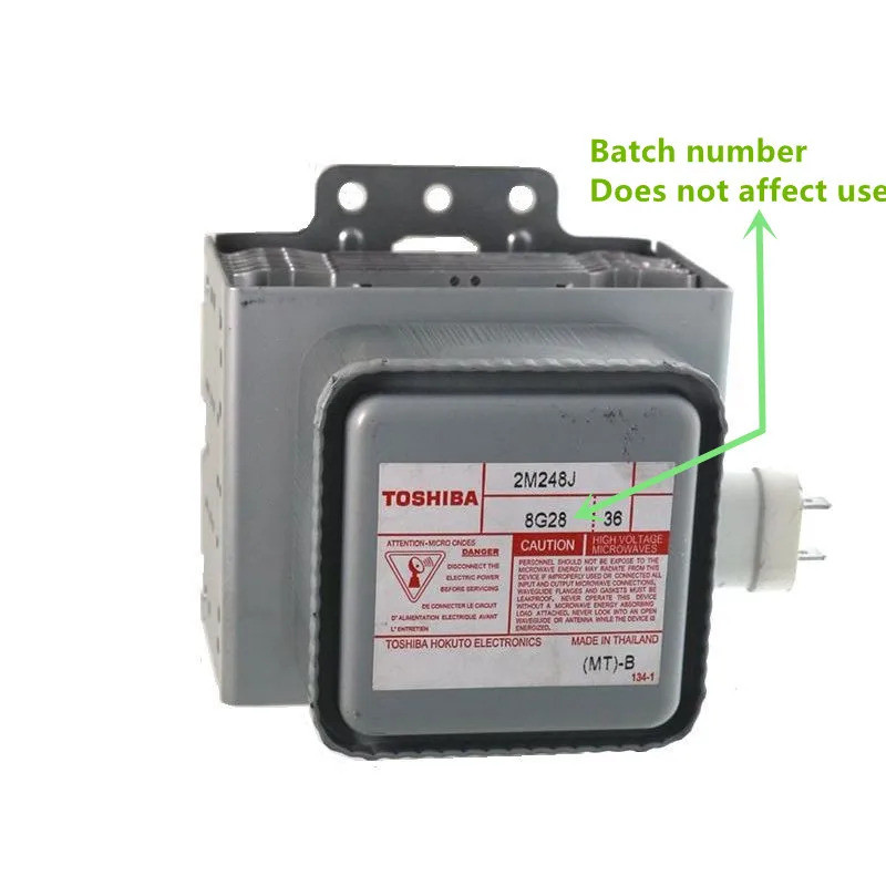 ใหม่ขาสั้น Magnetron 2M248J สําหรับอุปกรณ์เสริมชิ้นส่วนเตาอบไมโครเวฟ Toshiba