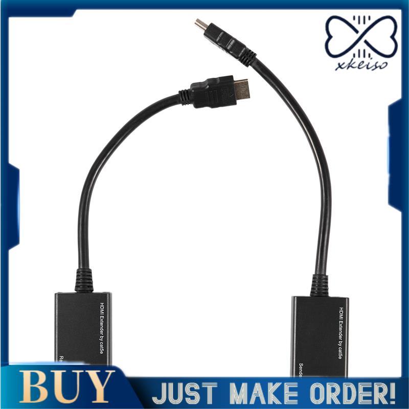 Over RJ45 CAT5e CAT6 UTP LAN Ethernet Extender Repeater 1080P 3D ถึง 100ft
