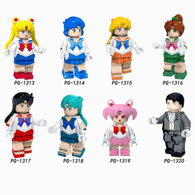 เซเลอร์มูนการ์ตูนญี่ปุ่นอาคารบล็อกของเล่นสาวการศึกษาของเล่น หน้า8156