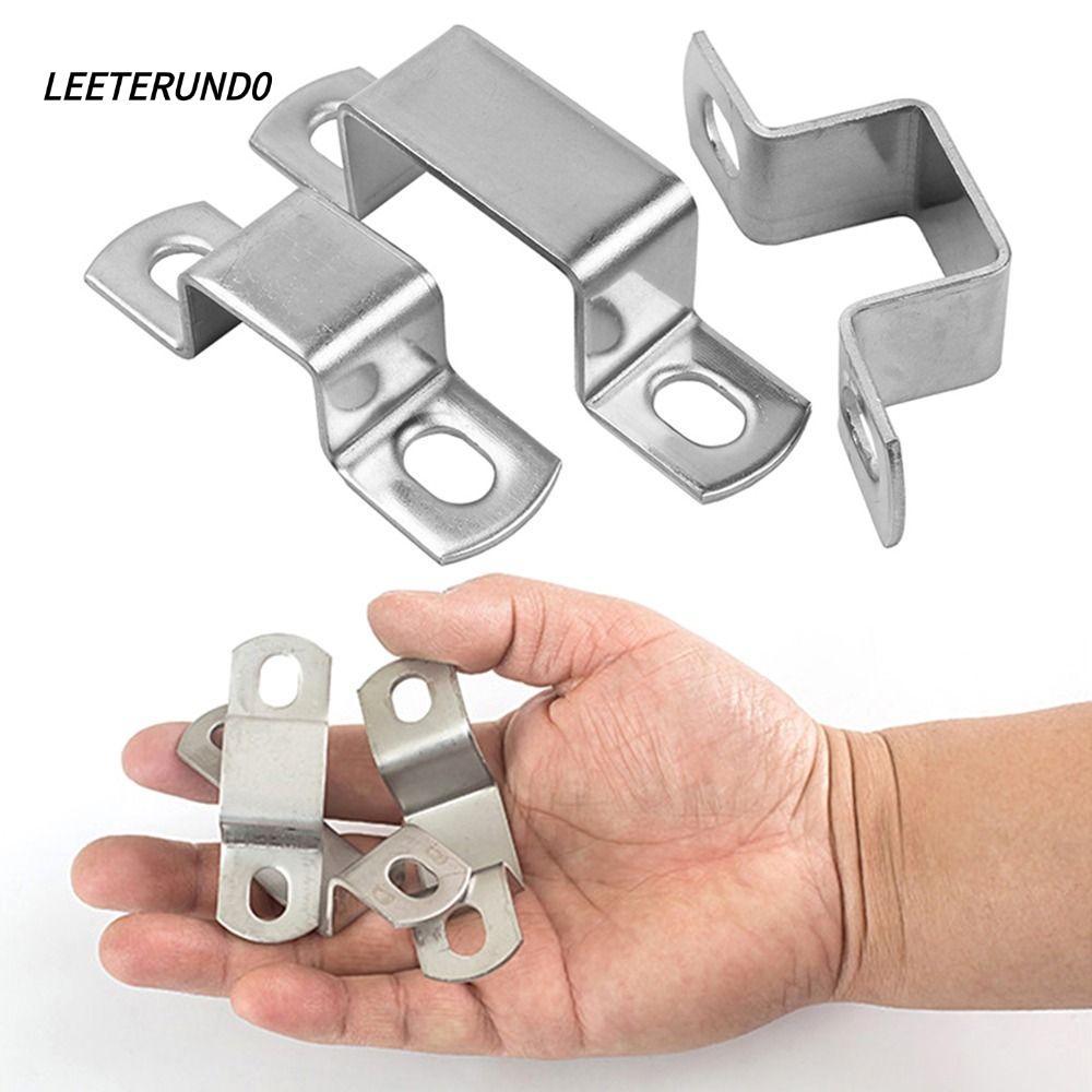LEETERUND0 Ohm Tube Card, M-Shaped U-Shaped Square สี่เหลี่ยมผืนผ้าคลิป Horseback ท่อ Clamp, Thicken