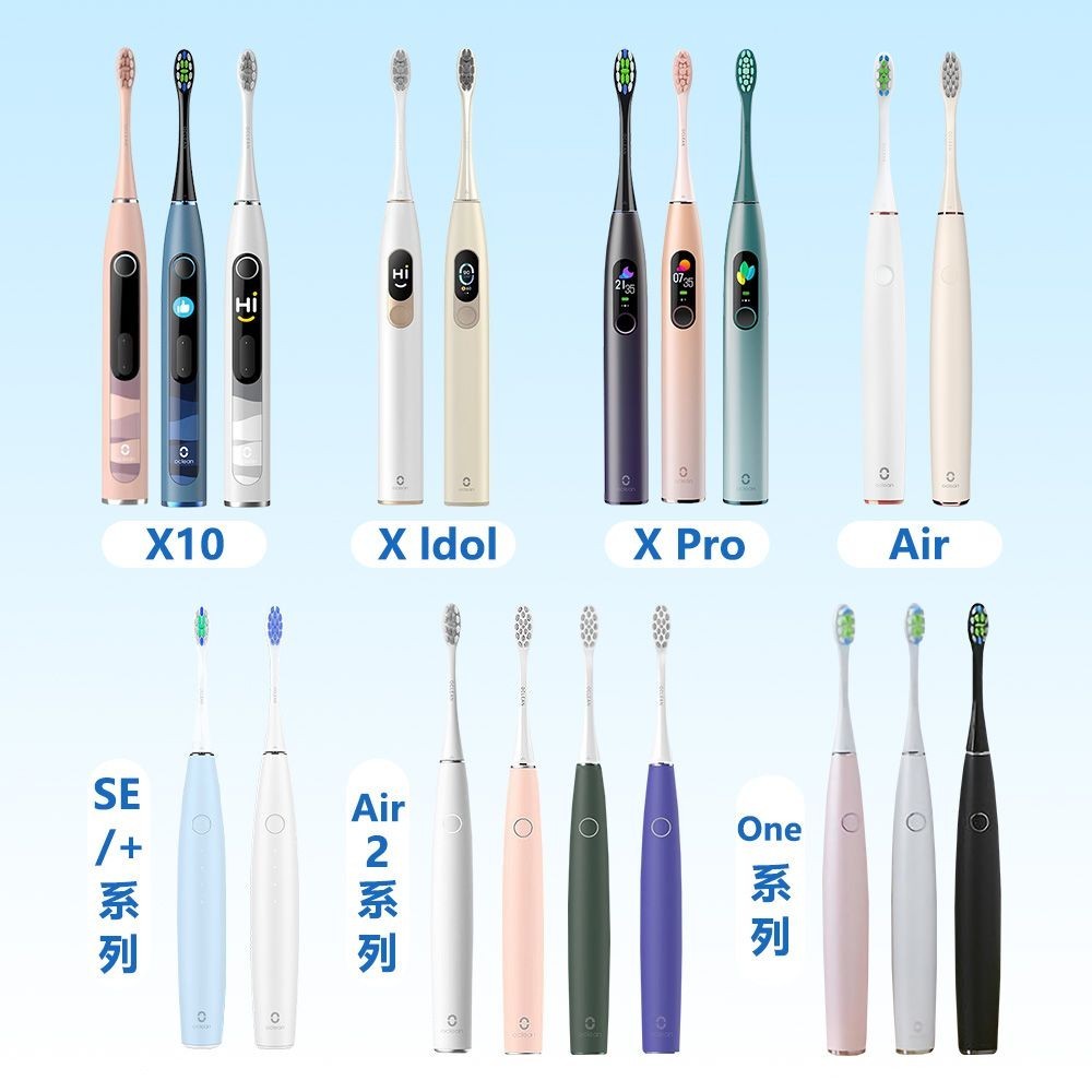 มาพร้อมกับหัวแปรงสีฟันไฟฟ้า Oclean x ONESEXproZ1AIR หัวทดแทนสากล 2258