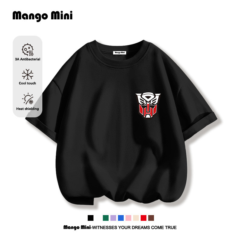 เสื้อเด็ก ปิกะจู ทรานสฟอร์เมอร์ส Transformers เสื้อเชิ้ตแขนสั้น น่ารัก พิมพ์สัตว์น่ารัก (ส่งเร็ว จัดส่งจากไทย)