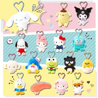 ส่งจากไทย💕Sanrio ซานริโอ้ พวงกุญแจ จี้ตุ๊กตาปุ่มรัก ขนาดเล็ก พวงกุญแจห้อยกระเป๋า น่ารัก เหมาะเป็นของขวัญและตกแต่งกระเป๋า