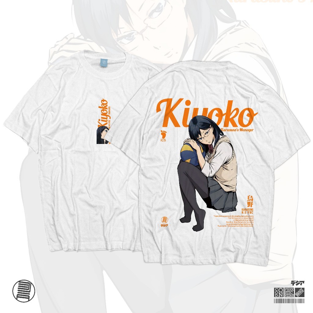 อะนิเมะมังงะ Kiyoko Shimizu Karasuno Haikyuu Volleyball Club เสื้อยืดแขนสั้นสําหรับ Unisex