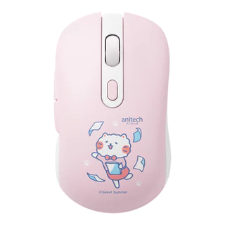 Anitech CAT-W244 เม้าส์ไร้สาย คลิกเงียบ เชื่อมต่อ Wireless 2.4G DPI 3 ระดับ รับประกัน 2 ปี