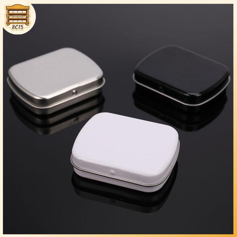 [8C15] Survival Kit Small Empty Metal Silver Flip Storage Box Case For Key Candy [8C]