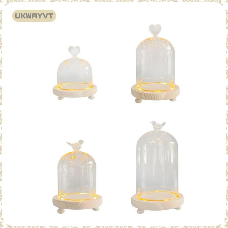 [ukwryvt] Glass Cloche Dome Cloche Dome Cloche Bell Glass Display Case Wedding Clear Bell Jar