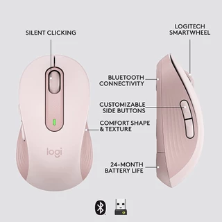 LOGITECH SIGNATURE M650 SILENT TOUCH เมาส์ไร้สาย เสียงเงียบ ใช้ได้ทั้ง WINDOWS และ MAC OS