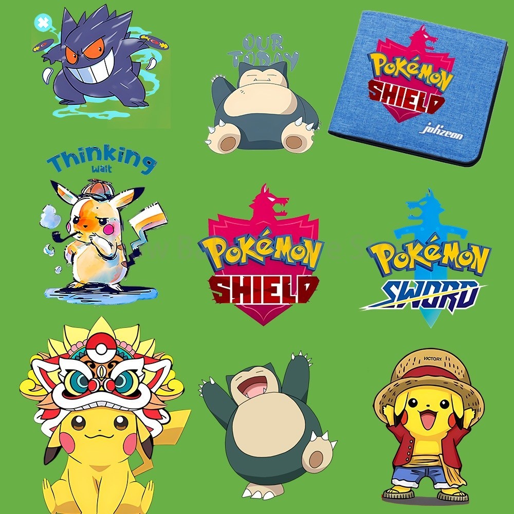 ยูวี737
Pokemon Iron Cloth Sticker PVC Transfer Patch DIY Clothes Pikachu Sticker Childrens Sticker