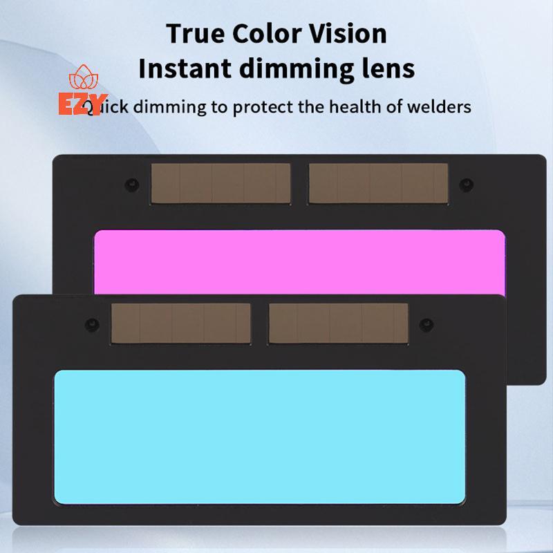 EZY Solar Auto Darkening เลนส์เชื่อมแว่นตาพลังงานแสงอาทิตย์เชื่อมหมวกกันน็อคแว่นตาเชื่อมหมวกกันน็อคห