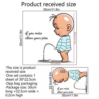 ^N^ ห้องน้ําเตือนห้องน้ําตลก Stiers เด็ก Urination ตกแต่งฝาชักโครก {T}