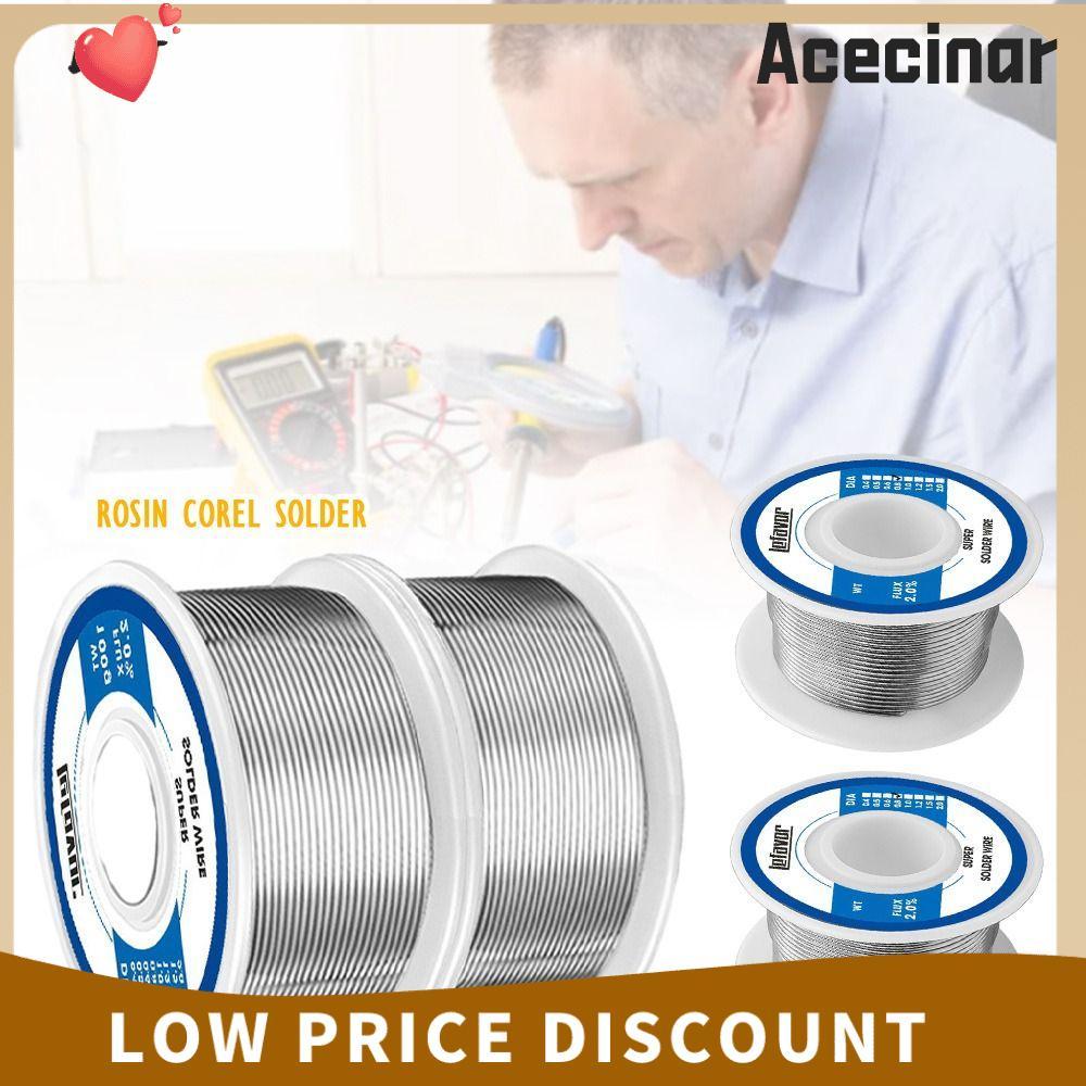 ACECOINAR ลวดเชื่อมอุณหภูมิต่ํา, No-clean 20g 50g 100g 0.8 1.0mm Corel Solder, Universal Low-melting